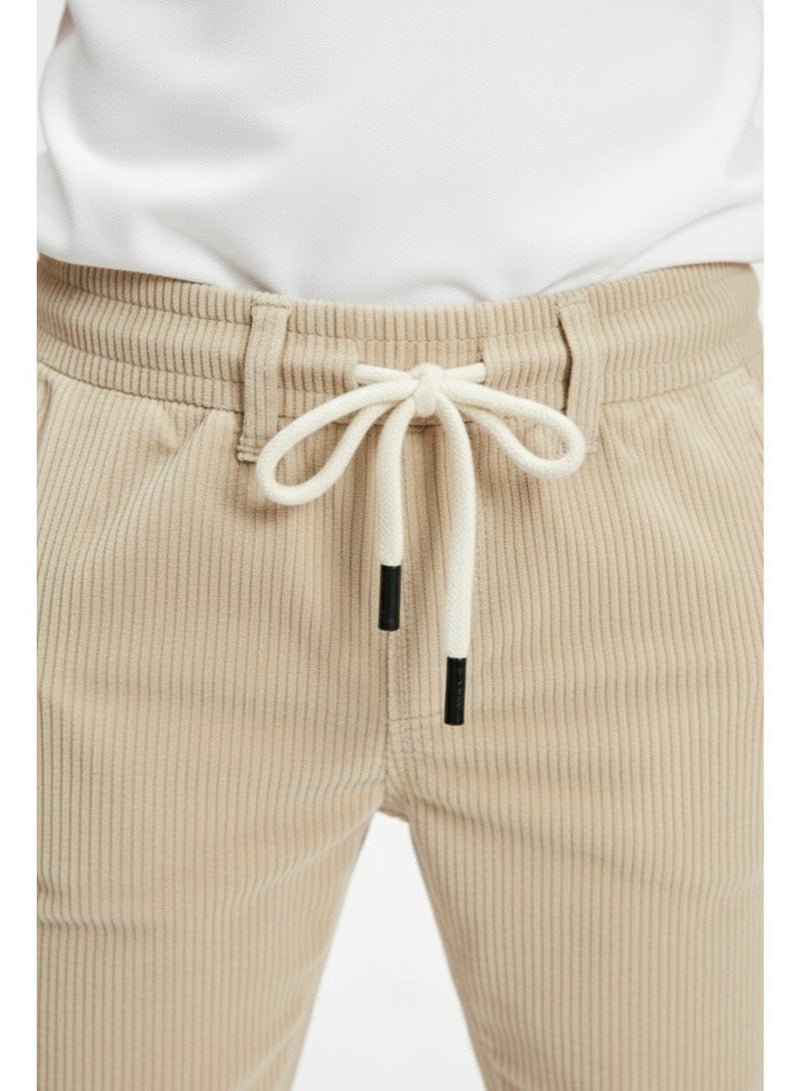 Cloud Fashion Beige Softline Cord Pants - Image 3